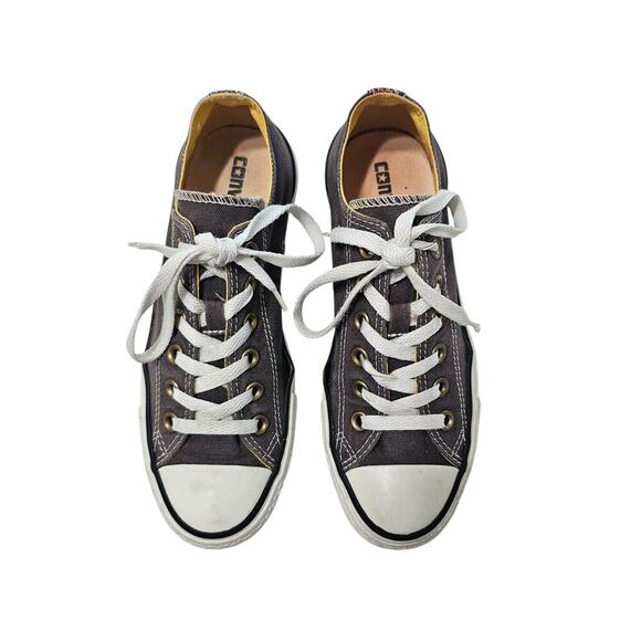 CONVERSE All Star Chuck Taylor Double Tongue Low Top Sneakers Gray Pink Size 7 - Picture 1 of 7